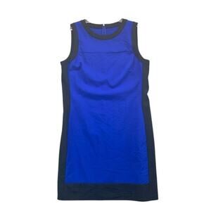 LAUREN Ralph Lauren Sleeveless Sheath Dress Career - Black Royal Blue Size 12